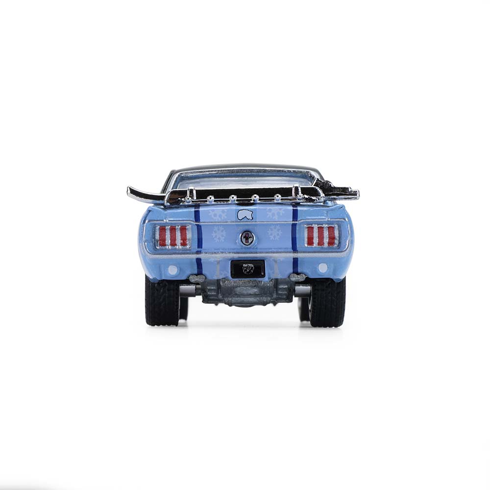 Mustang Coupe with Trunk Ski Rack and Skis