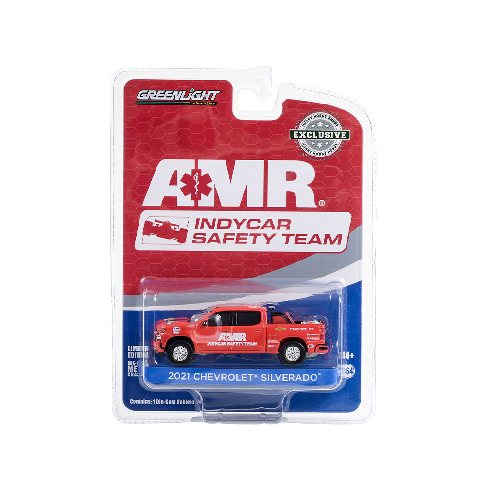 2021 Chevrolet Silverado - 2021 NTT IndyCar Series AMR IndyCar Safety Team in Red with Safety Equipment in Truck Bed