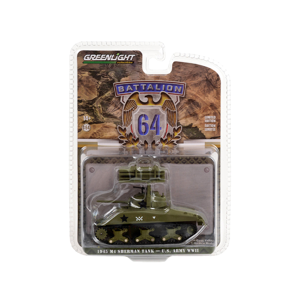 1945 M4 Sherman Tank - U.S. Army World War II - 40th Tank Battalion, 14th Armored Division with T34 Calliope Rocket Launcher
