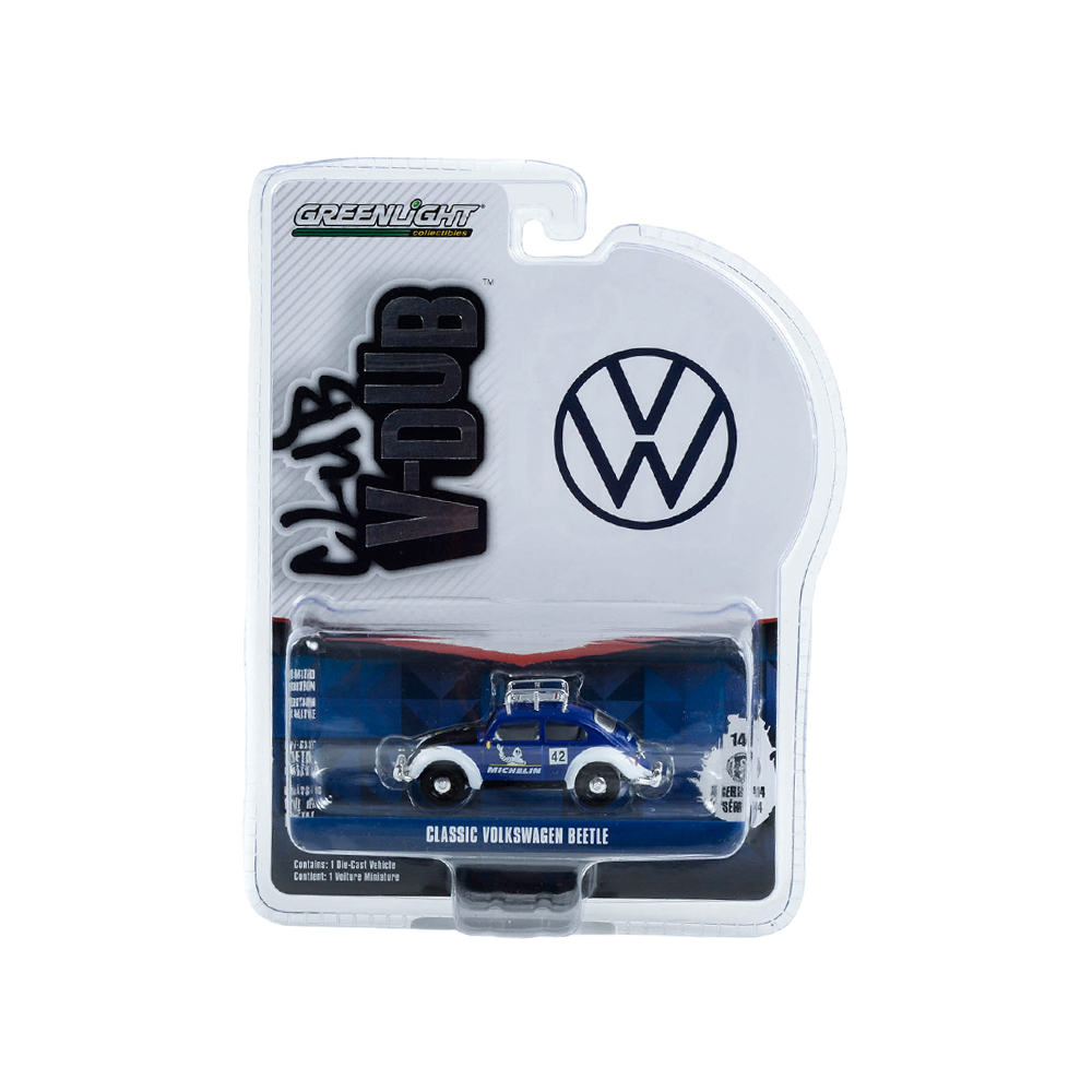 Classic Volkswagen Beetle with Roof Rack - Michelin Tires