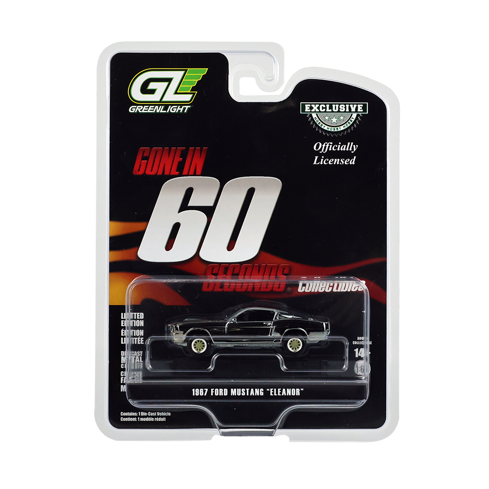 Gone in Sixty Seconds (2000) - 1967 Ford Mustang "Eleanor" - Silver Chrome Edition (Hobby Exclusive) - Evergreen