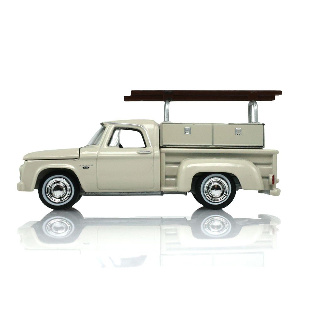 1963 Dodge D-100 with Ladder Rack - Sand Dune White