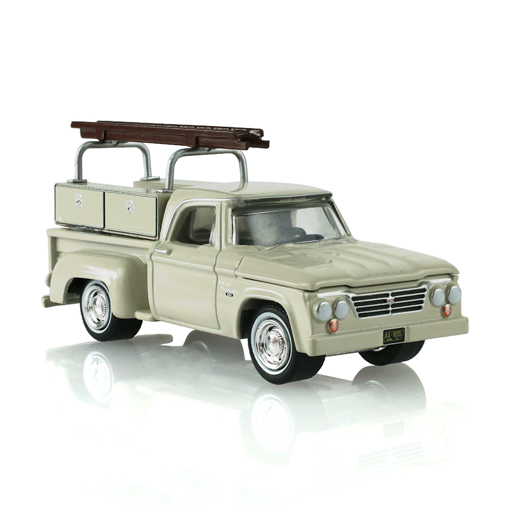 1963 Dodge D-100 with Ladder Rack - Sand Dune White