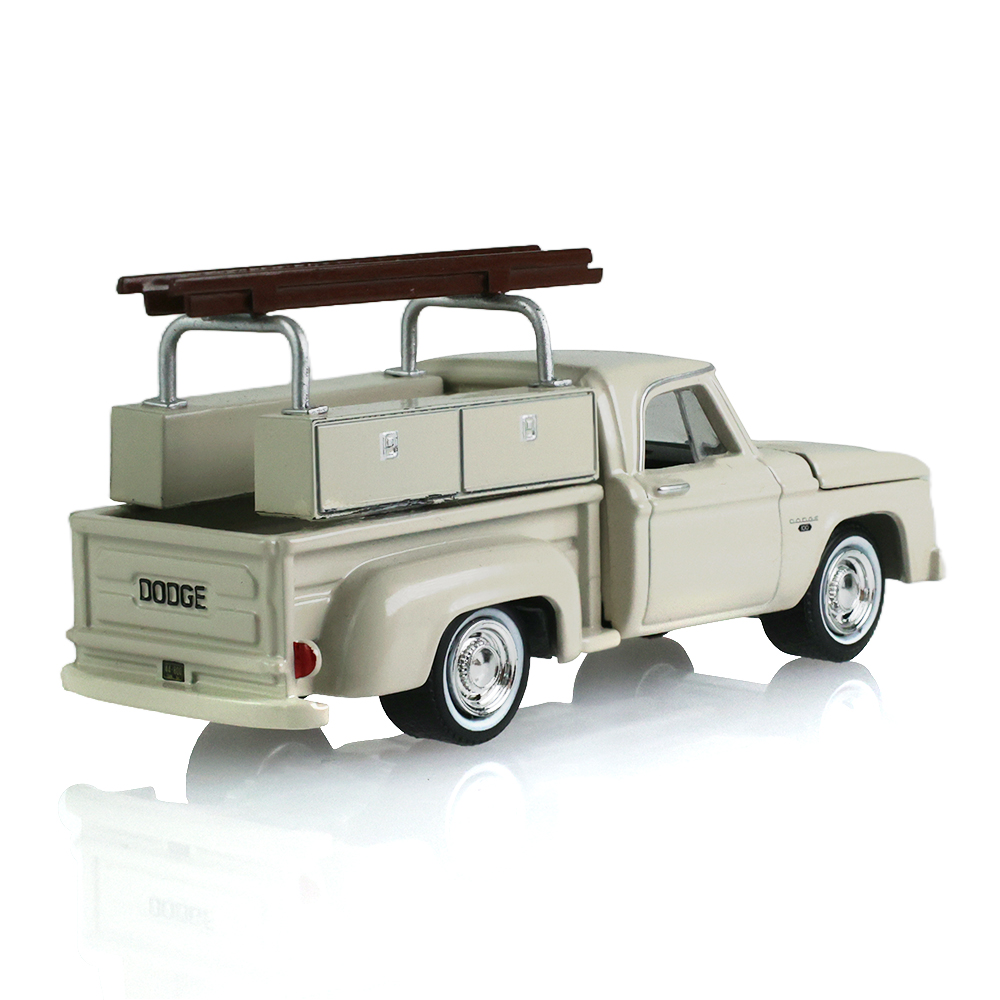 1963 Dodge D-100 with Ladder Rack - Sand Dune White