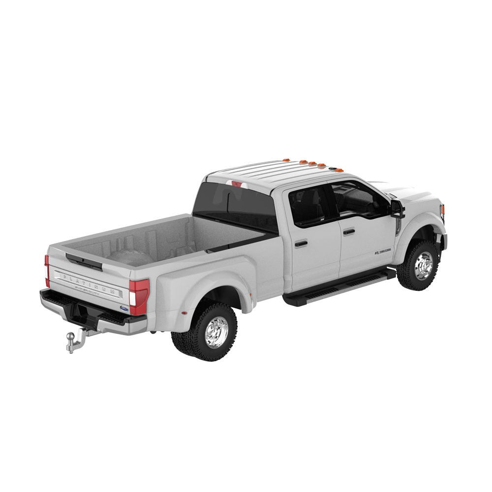 2022 Ford F-450 White with Dog Figure
