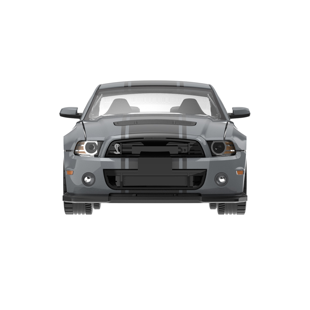 2013 Ford Mustang GT-500 with 540R wheels - Sterling Gray Metallic