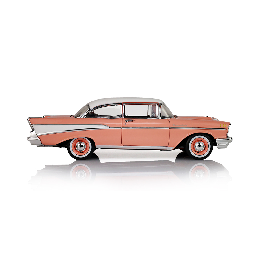 1957 Chevrolet 150 Sedan - Canyon Coral / Adobe Beige