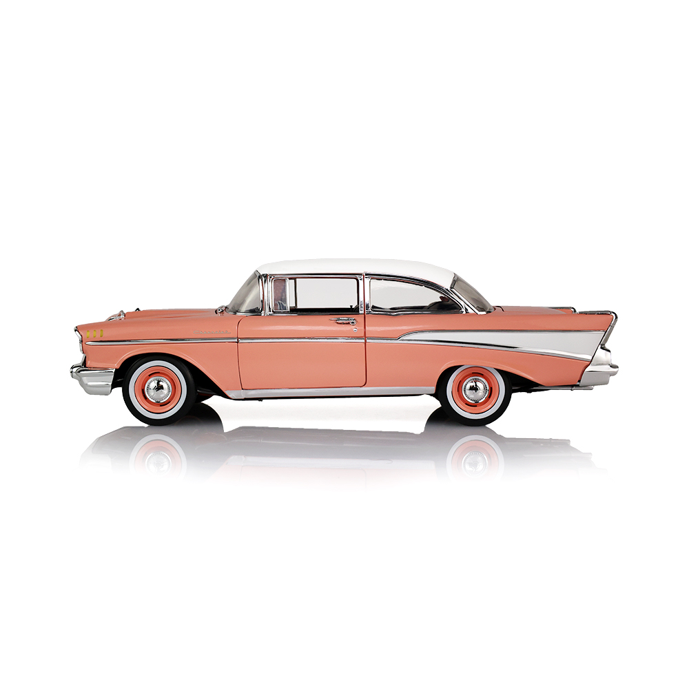 1957 Chevrolet 150 Sedan - Canyon Coral / Adobe Beige